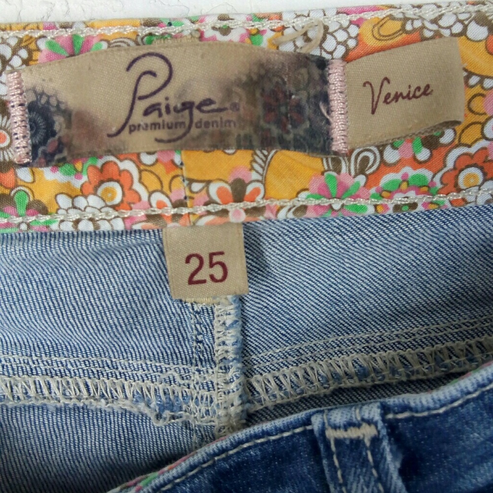 Paige Venice Cropped Skinny jeans size 25 - Picture 4 of 6